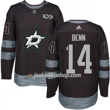Miehille NHL Dallas Stars Pelipaita Jamie Benn 14 1917-2017 100th Anniversary Adidas Musta Authentic